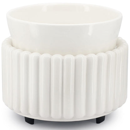 VICTORIA AROMA Ceramic Wax Melt Warmer 3-in-1 Candle Wax Warmer for Scented Wax Melter Electric Fragrance Wax Burner for Home Office Bedroom Gift & Decor…