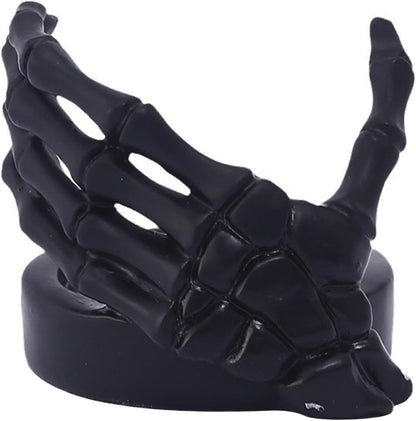 Skeleton Hand Candlestick Holder Halloween Candle Holders Skeleton Tealight Holders Desktop Candle Holder for Halloween Table Party Supply - Black