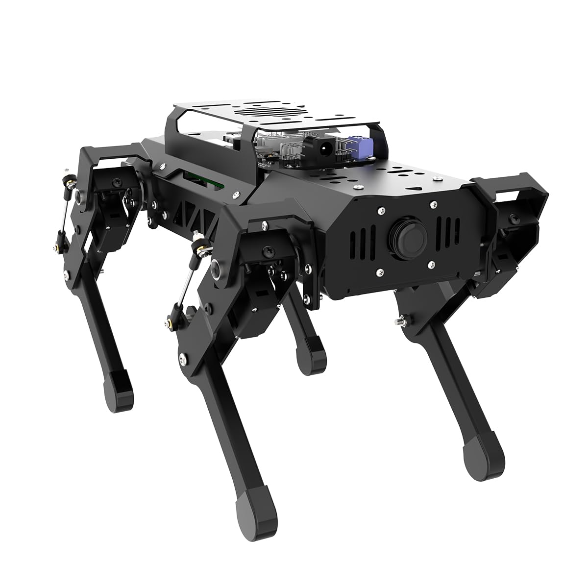 PuppyPi Robot Dog with ChatGPT Large AI Models AI Embodied Intelligence ROS Robotic Dog Vision Scene Voice Understanding SLAM Mapping Navigation Bionic Quadruped Robot, Standard Kit & RaspberryPi5 8GB