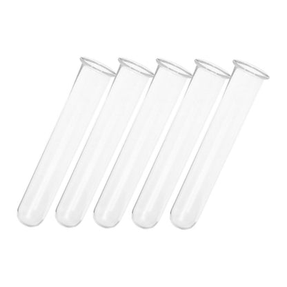 Ciieeo 5pcs Glass Hydroponic Plant Propagation Tubes Desk Vase for Live Plants Transparent Terrarium Tubes for Home Office Decoration and Floral Arrangements
