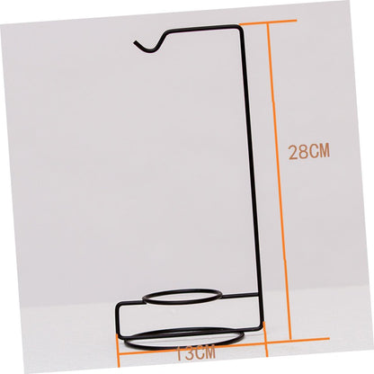 HAKIDZEL 5pcs Micro-Landscape Hydroponics Display Stand Glass Iron Plant Hanger Indoor Terrarium Decor