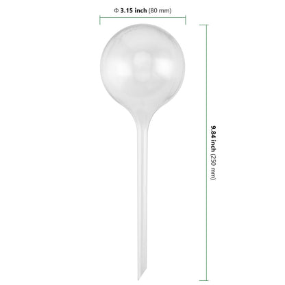 HAKZEON 8 PCS Plant Watering Globes - Large Plastic, Clear Automatic Drip Water Bulbs for Indoor/Outdoor Plants