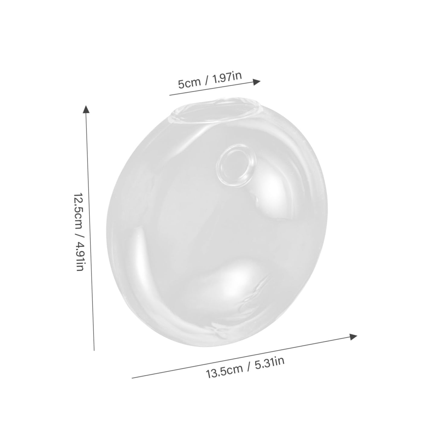 Happyyami Wall Hanging Hydroponic Glass Vase Elegant Transparent Terrarium Planter for Home Decor Versatile Wall Propagation Holder for Indoor Plants