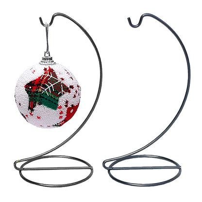YEARCHY Ornament Display Hanger Rack Stand Hook Chrismas Ornament Party Decoration Holder Air Plant Flower Pot Hanging Terrarium Home Office Decoration (2, 9.1'x4.1'), Black