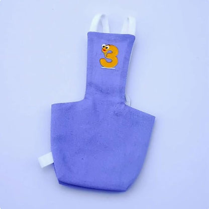 Bird Diaper Protective Parrot Nappy - 6 Pack, Reusable Flight Suit with Waterproof Inner Layer, Washable Cute Urine Wet Suit for Cockatiel Conure Macaw Lovebird (XL)