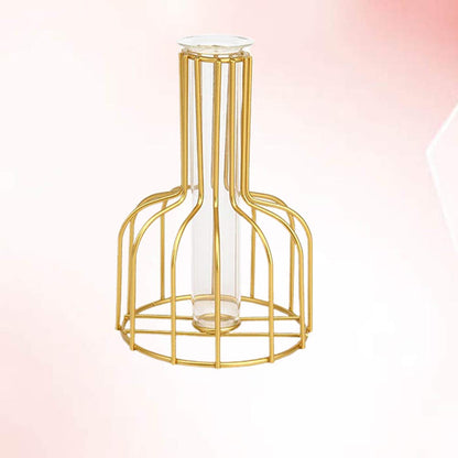 1pc Planter Bulb Desktop Planter Vase Flower Vase Glass Tube Glass s Desktop Plant Terrarium Dinner Table Decor Plants Decor Iron Crafts Birthday Present Dining Table