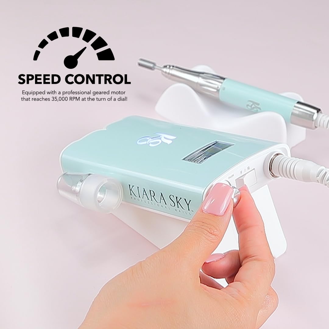 Kiara Sky Beyond Pro Nail Drill | Portable, Rechargeable & Cordles | Pink