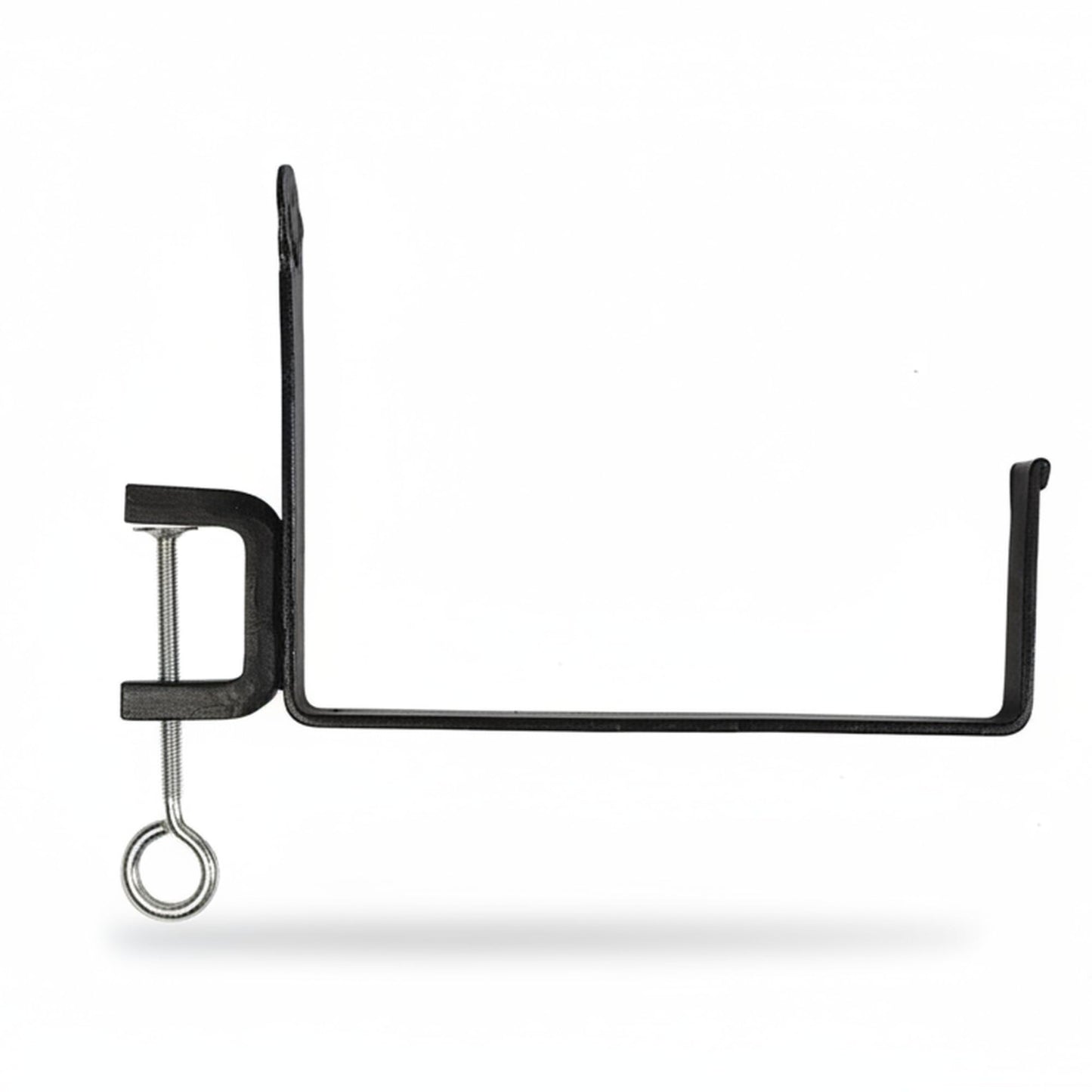 Oakestry Railing Clamp Window Flower Box Brackets Black Adjustable Balcony Planter Holder Steel No Drill Secure Mount Outdoor Indoor