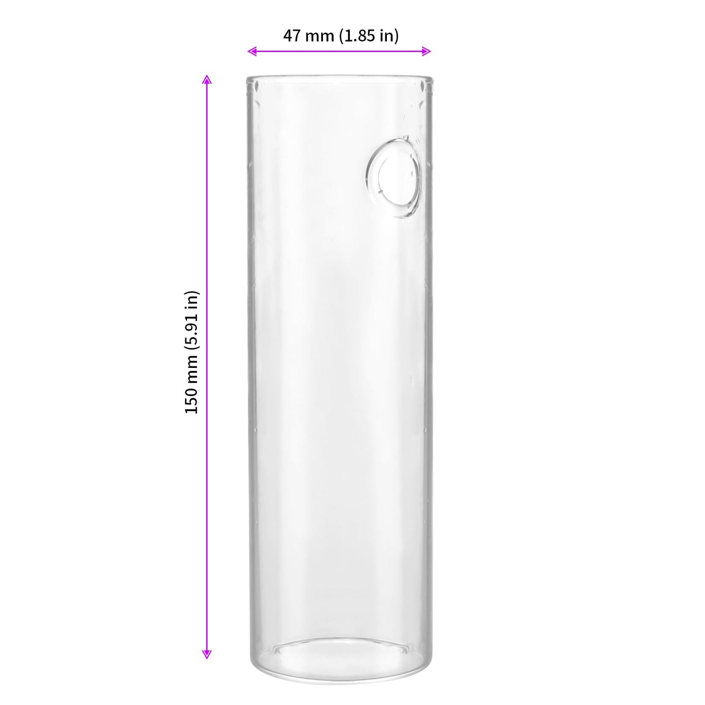 JEUIHAU 6 PCS Glass Wall Mounted Planters, Wall Glass Tube Plant Holder, Plant Propagation Containers for Hydroponics Plants, Garden Decor