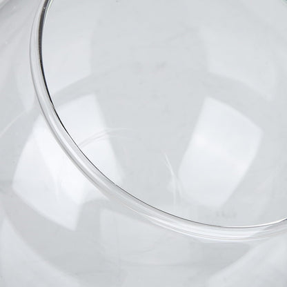 ARTIBETTER 2 Pack Glass Dome Cloche for Preserved Flowers, 3.9In Transparent Glass Display Cover with Smooth Edges, Space-Saving Decorative Jar for Artificial Plants, Wedding Decor (No Base Included)