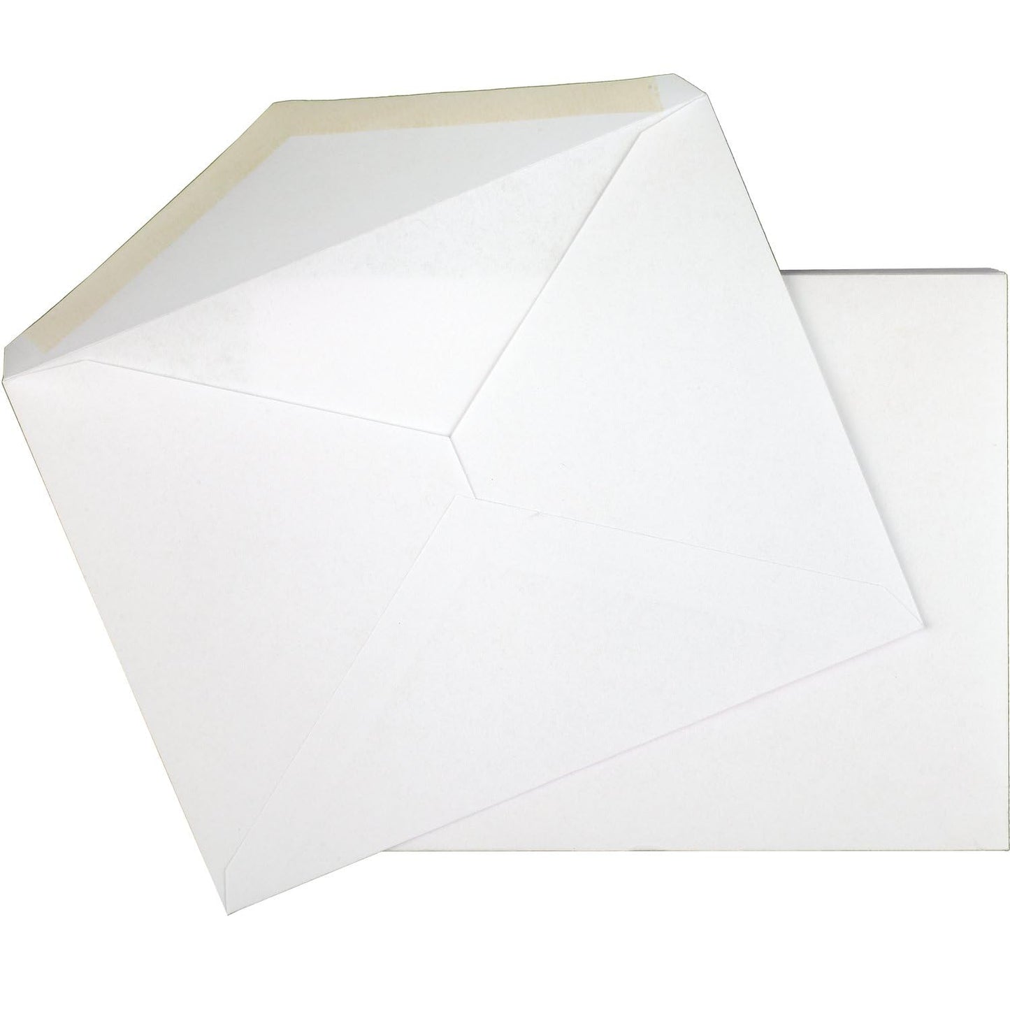 Mead A2 Invitation Envelopes, 4-3/8" x 5-3/4", Gummed Closure, White Woven Premium 24-lb Paper Mailing Envelopes, 100 Count (CO198)