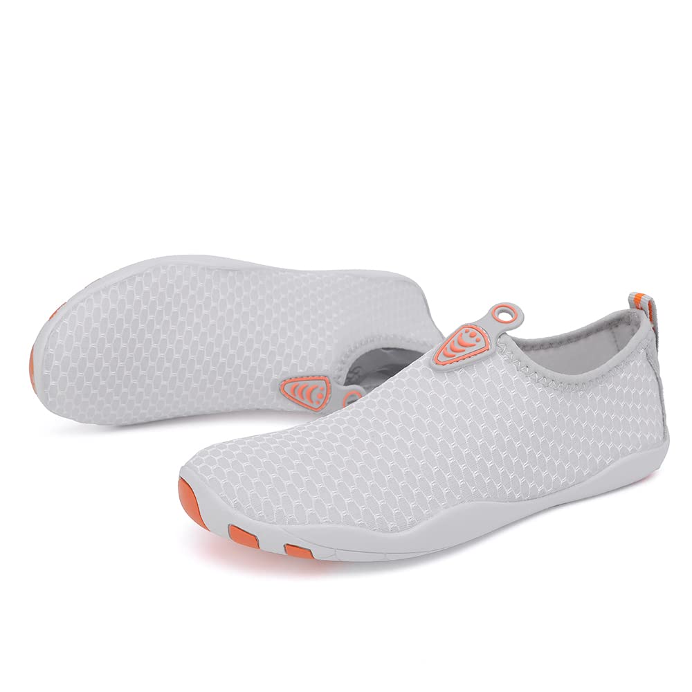 Vsufim Quick-Dry Water Sports Barefoot Shoes Aqua Socks for Swim Beach Pool Surf Yoga for Women Men (9 Women/8 Men)