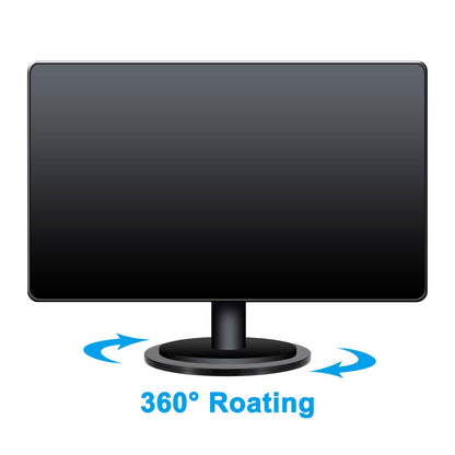 PATIKIL 6 Inch Heavy Rotating Swivel Stand, 2Pcs 360 Rotation Lazy Susan Turntable with Steel Ball Bearings for Model Base Rotating Plants TV Computers Monitors, Black