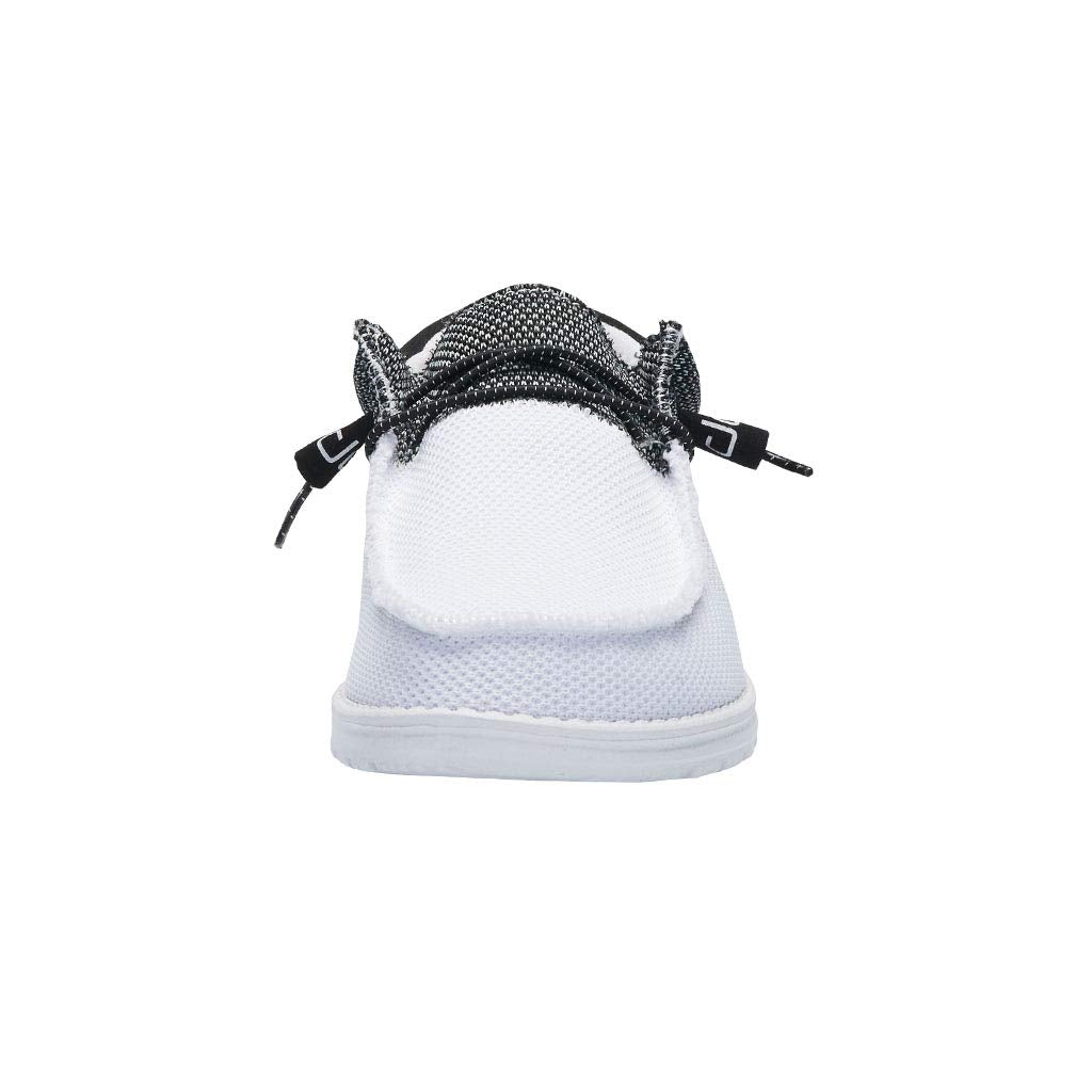 Hey Dude Men's Wally Sox Funk Black Ice Size 9 | Men’s Shoes | Men's Lace Up Loafers | Comfortable & Light-Weight