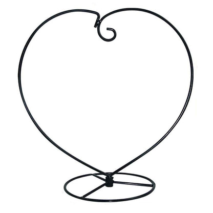 YY YEARCHY Ornament Display Stand Heart Shaped Hook Rack Holder for Hanging Glass Globe Pot Terrarium Witch Ball Home Christmas Wedding Decoration Creative Gift (1, 4.7" x 9" x 9")
