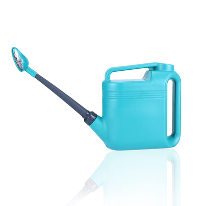 1.5 Gallon Watering Can for Outdoor & Indoor Plants, Large Garden Watering Pot with Lightweight and 5.5L Capacity, Plastic Watering Can with Long Spout and Metal Removable Sprinkler Head - Aquamarine