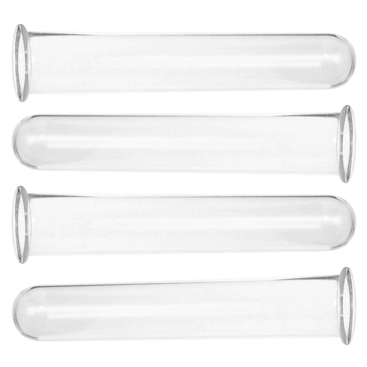 CORHAD 4pcs Glass Hydroponic Test Tube Vases 2.5x3x18cm Terrarium Supplies Desktop Propagation Station Plant Holders Glass Containers for Home Garden Office Decor