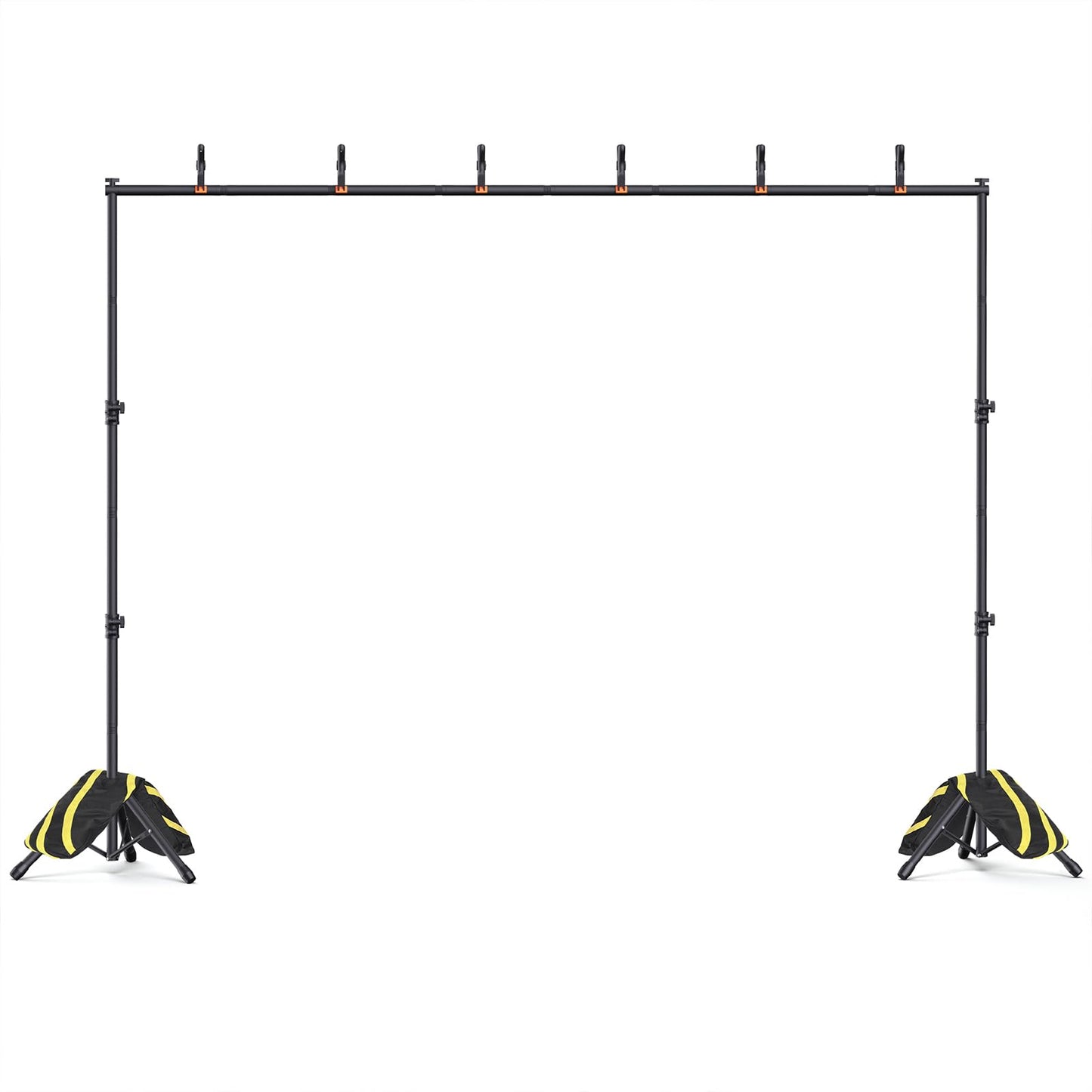 Forlogic Backdrop Stand 10x7.5ft(WxH), Heavy Duty Adjustable Photo Back Drop Stand kit, Suitable for Party, Photography, Weddings
