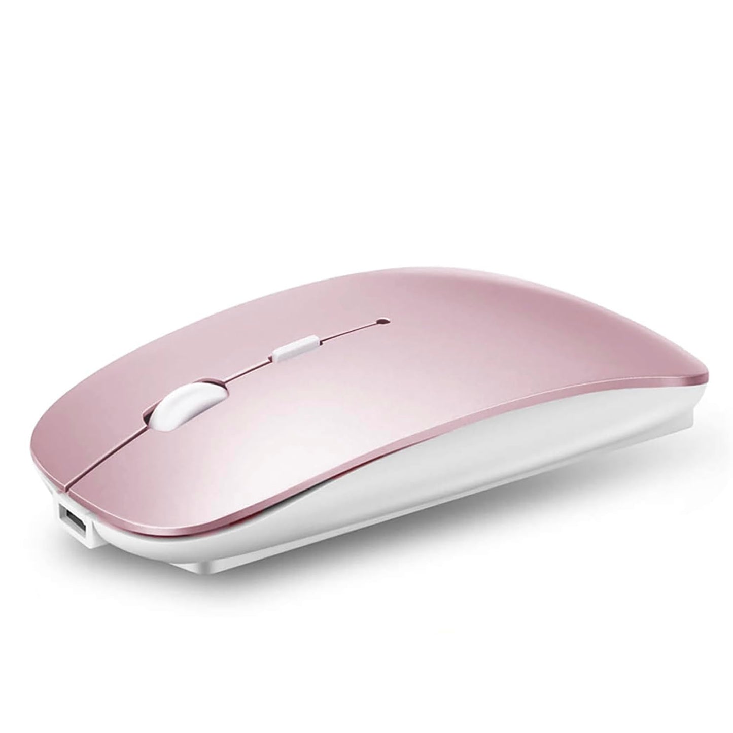 Bluetooth Wireless Mouse for Laptop mac MacBook ipad MacBook air MacBook pro pc Desktop Computer Windows Chromebook Notebook (Silver)