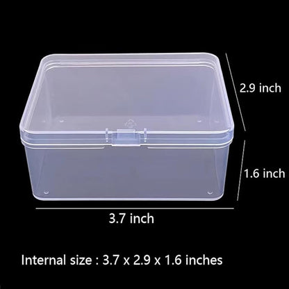6PCS Plastic Game Card Storage Box, Card Case for Standard Playing Cards, High Capacity Card Holder Box (Empty, No Cards Included)