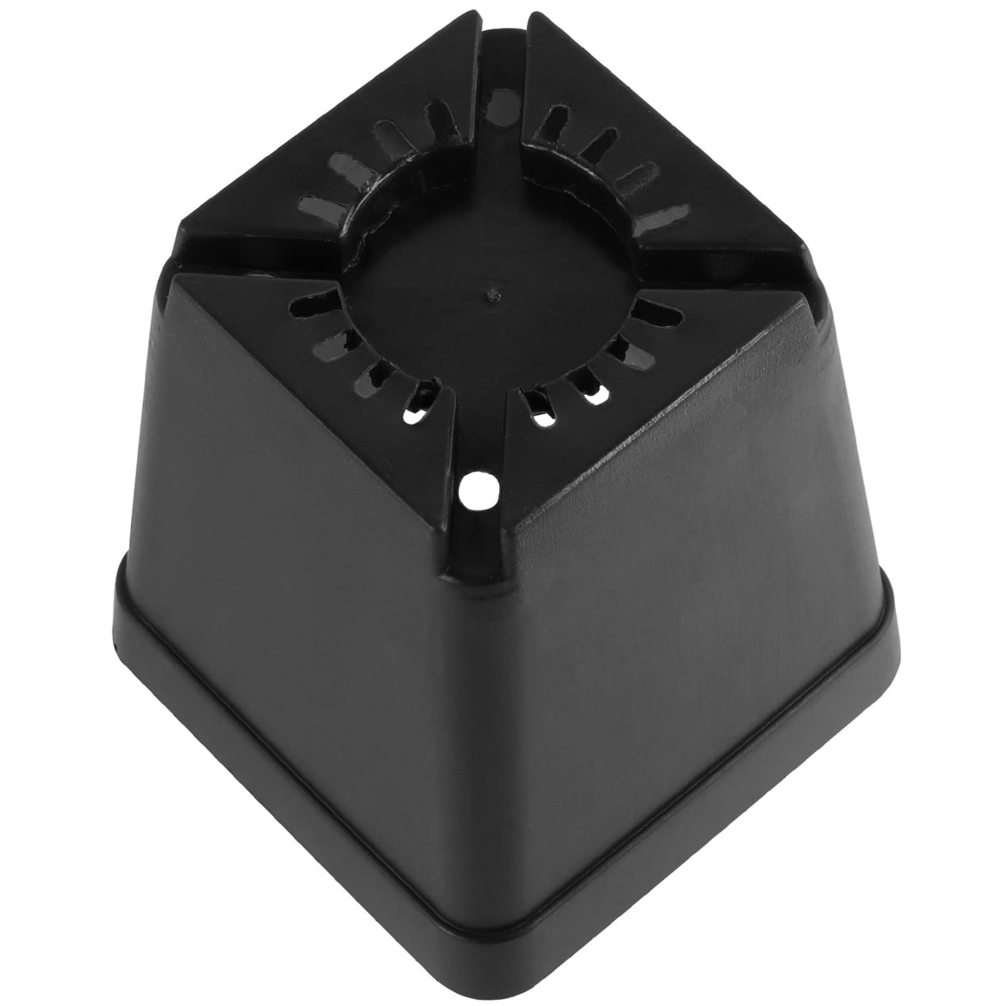HAKZEON 120 PCS 3.15 Inch Plastic Nursery Pot, Square Plant Pot with Drainage Holes, Small Plant Flower Starting Pots, Balck Deep Starter Container for Flower Planter Seedlings, Succulents