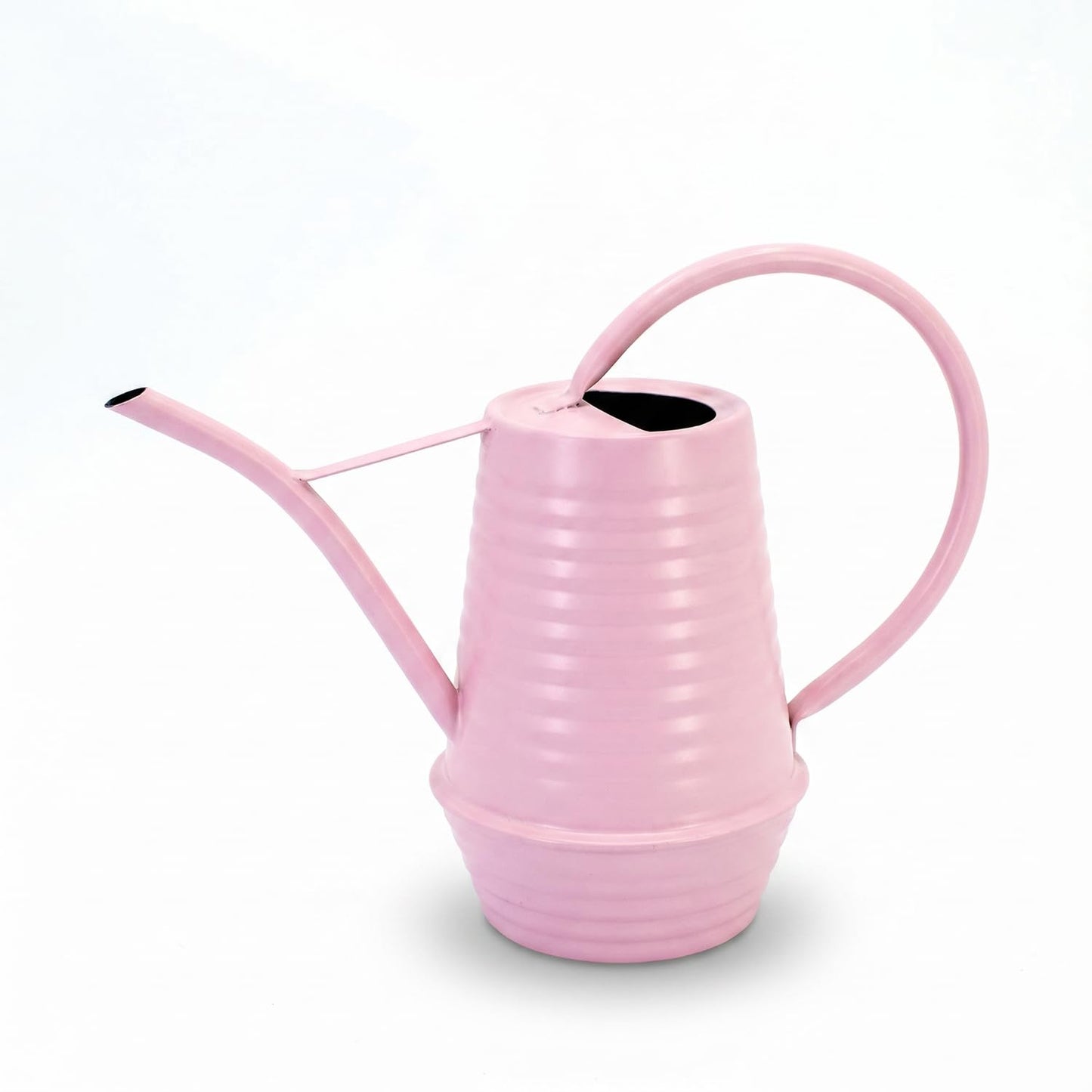 HORTICAN Small Watering Can, Matte Pink (Almost Mauve), 34oz., Metal Watering Can with Long Spout, Nice Indoor Water Can, Plant Water Can for Indoor Plants