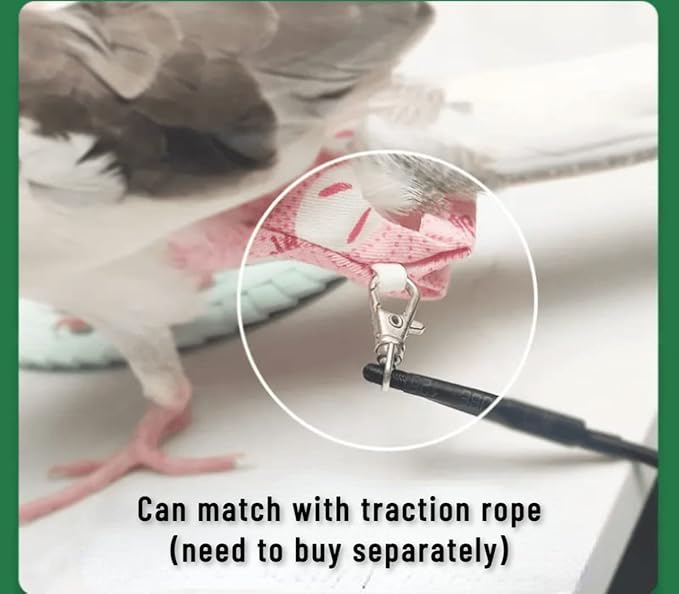 Bird Flight Suits Diapers for Monk Parakeets, Conures, Lovebirds, Cockatiels Flight Suits, Parrot Clothes, Bird Training Nappy Suit Liners Clothes (Large,Yellow-B)
