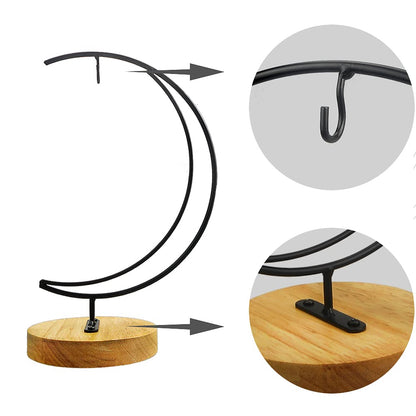 YY YEARCHY Ornament Display Stand Holder Home Wedding Decoration Rack for Hanging Glass Globe Air Plant Flower Pot Stand Iron Pot Hook Stand Terrarium Witch Ball