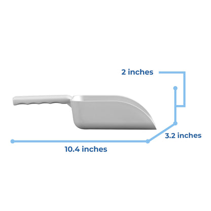 Vikan Remco 63005 Color-Coded Plastic Hand Scoop - BPA-Free Food-Safe Kitchen Utensils, Restaurant and Food Service Supplies, 16 oz, White (Pack of 3)