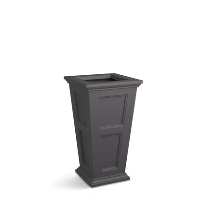 Mayne Fairfield 28-Inch Tall Planter – Self-Watering, Weather-Resistant Planter for Flowers – Durable Outdoor Design for Patio, Porch, or Entryway