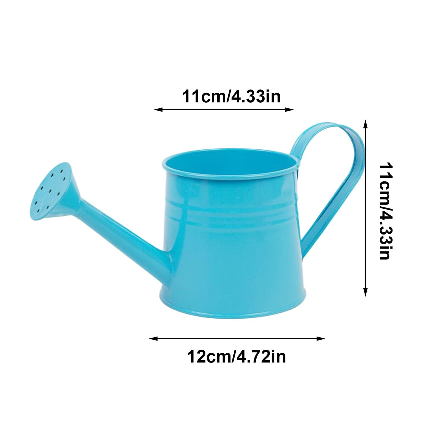 Metal Watering Can 1L Garden Plant Watering Cans with Long Spout Metal Sprinkling Can Flower Plant Gardening Arrangement Bucket for Outdoor and Indoor