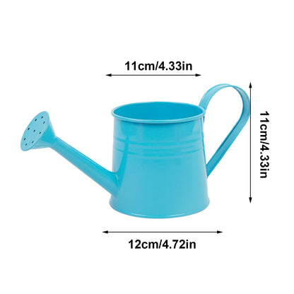 Metal Watering Can 1L Garden Plant Watering Cans with Long Spout Metal Sprinkling Can Flower Plant Gardening Arrangement Bucket for Outdoor and Indoor