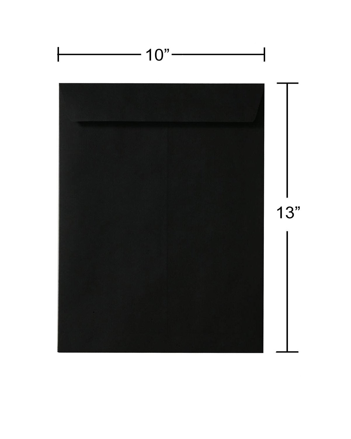 JAM PAPER 10 x 13 Open End Catalog Envelopes - Smooth Black - 25/Pack