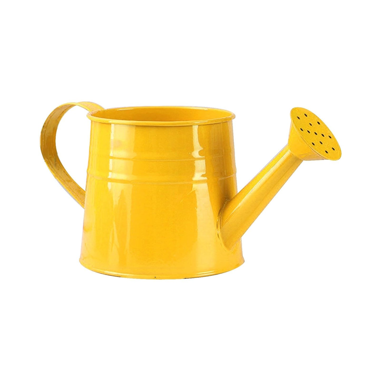 Galvanized Watering Can 1L,Tinplate Watering Kettle with Removable Spout,Garden Decorations,Gardening Tools for Outdoor Indoor Plants Lawn Garden (Yellow)