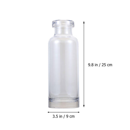 Toyvian Glass Hydroponic Vase for Desktop Plants, Small Ocean Blue Glass Planter, Home and Garden Decoration Terrarium