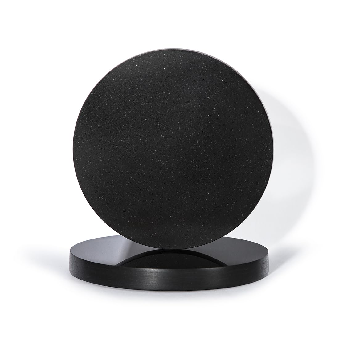 LiWiBet Black Marble Coasters for Drinks Set of 2, Stone Coaster for Men Coffee Table Bar, Office Kitchen & Dining, Home Decor & Protection