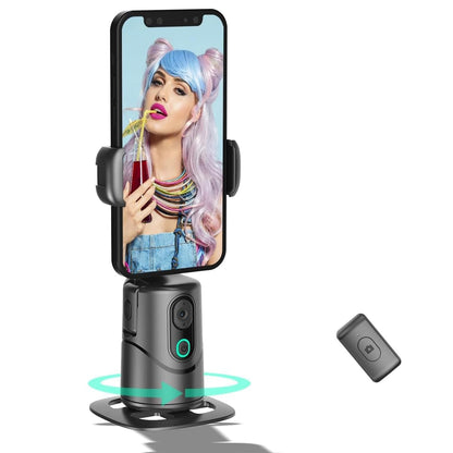Auto Face Tracking Phone Holder,No App Required,360° Rotation Phone Camera Stand with Remote and Gesture Control, Smart Shooting Tripod for Vlog/TIK Tok Live Streaming YouTube Video Recording