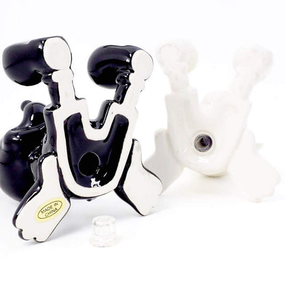 Enesco 6003748 Disney Ceramics Mickey Mouse Sitting Salt and Pepper Shakers, 3.5 Inch, Black and White