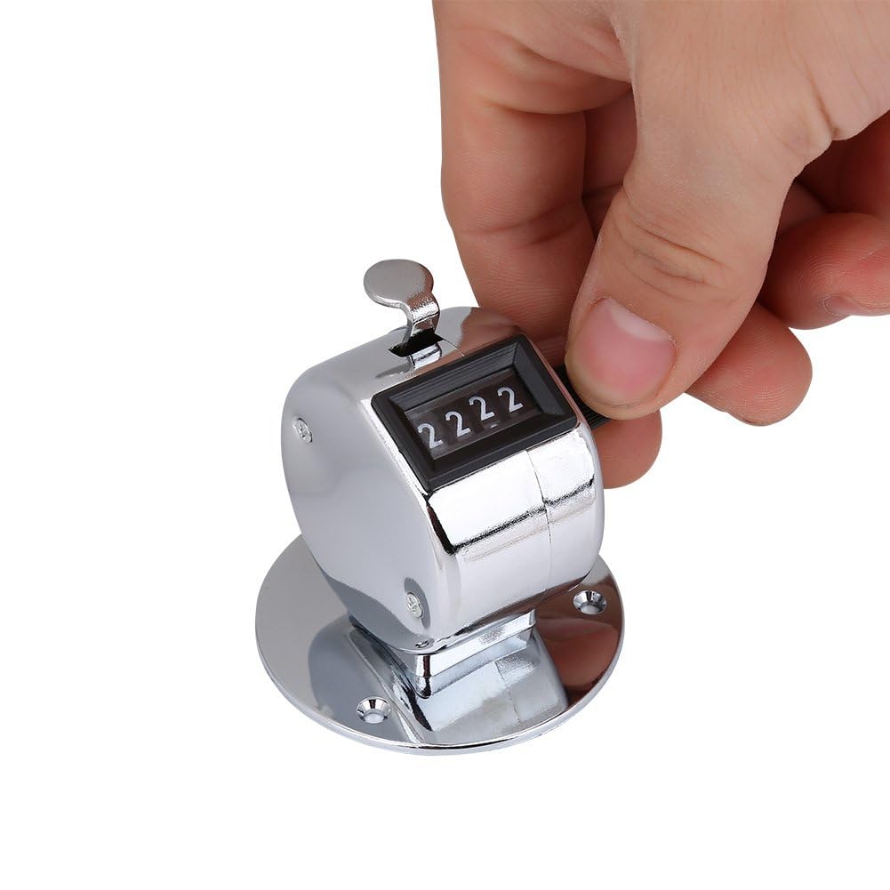 KooingTech 5 Pack Number Counter, Mechanical Counter, 4 Digit with Counter Clicker, Counting Clicker for Golf, Clicker Counter Handheld, Fish Counters for Fishing, Sports (5)