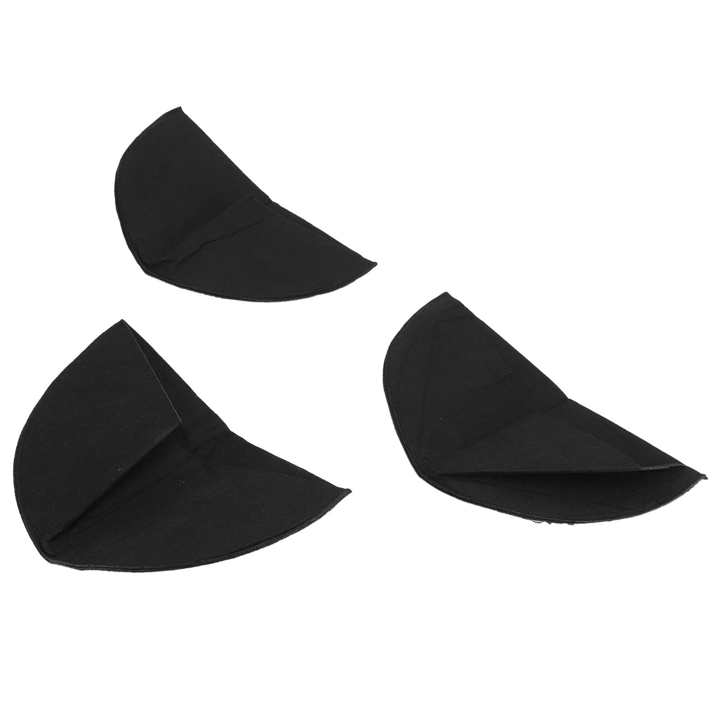 Phefop 3PCS Half Round Planter Liners, Non Woven Felt Hanging Basket Liners with Breathable Fabric, for Window Frames, Garden Planters, Wall Hanging Flower Pots (16 Inch)