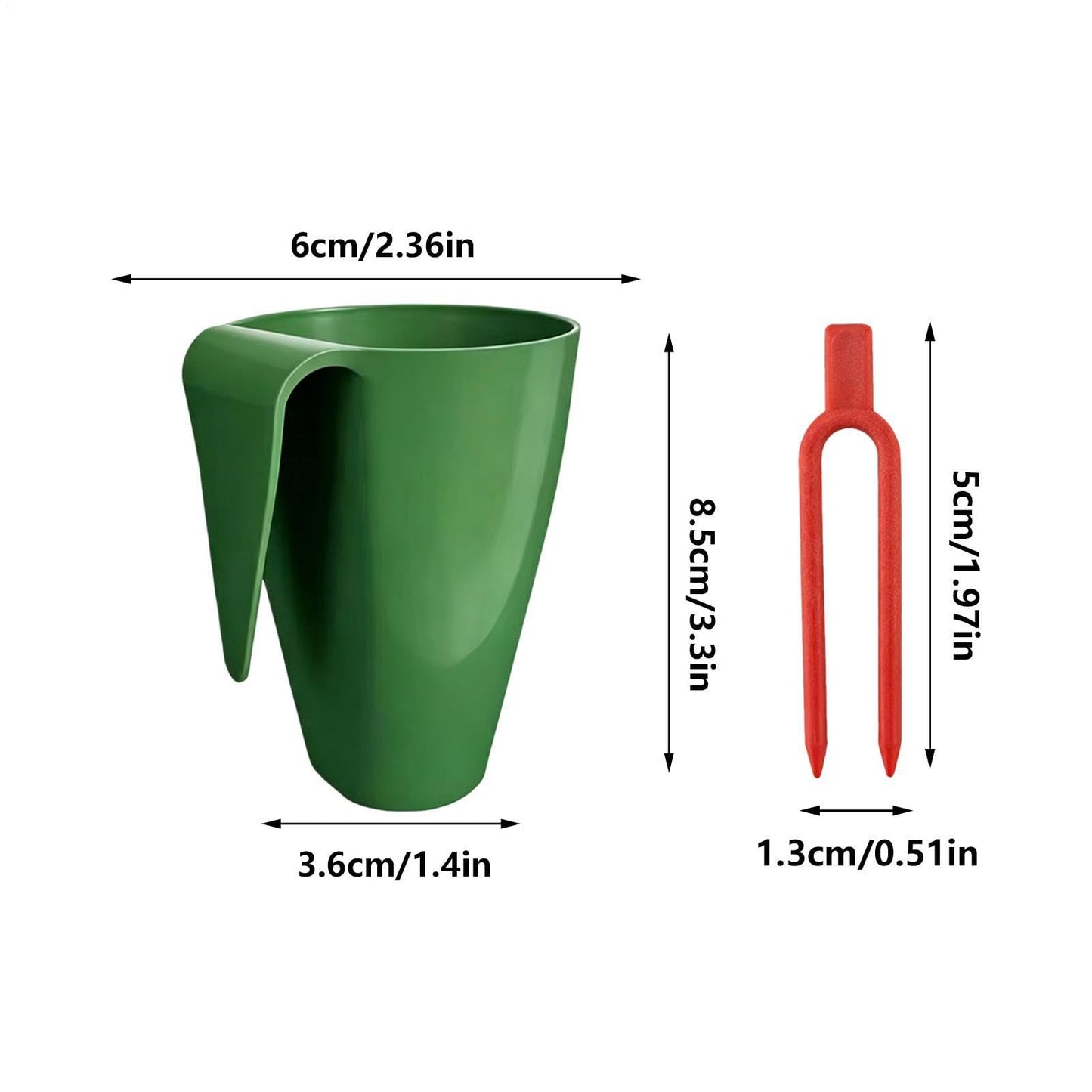 Strawberry Propagation Planter, Yard Seedling Cups, 3.35x2.36in Nursery Pots with Secure Runner Forks, Root Development Container, Botanical Starting Cup with Bottom Drainage Design, Indoor Outdoor