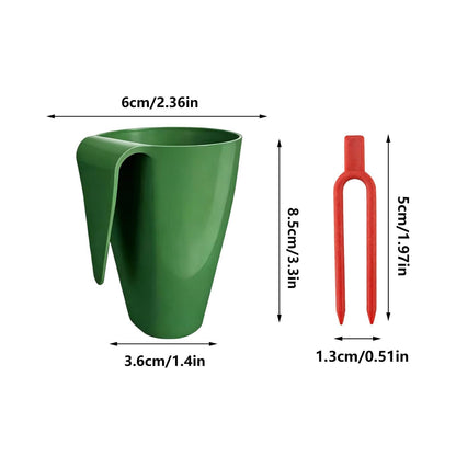 Strawberry Propagation Planter, Yard Seedling Cups, 3.35x2.36in Nursery Pots with Secure Runner Forks, Root Development Container, Botanical Starting Cup with Bottom Drainage Design, Indoor Outdoor