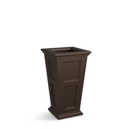 Mayne Fairfield 28-Inch Tall Planter – Self-Watering, Weather-Resistant Planter for Flowers – Durable Outdoor Design for Patio, Porch, or Entryway