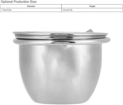 Tyenaza Stainless Steel Parrot Food and Water Coop Cup Bird Feeding Dish Feeder with Clamp Holder