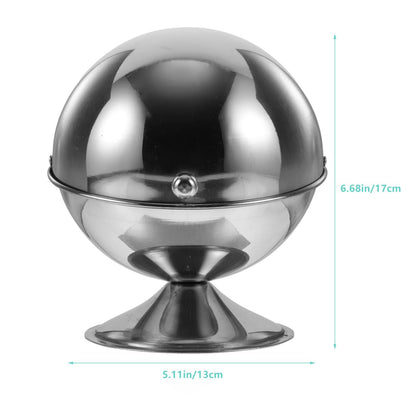 Yardwe Stainless Steel Sugar Bowl with Roll Top Lid Household Condiment Jar for Sugar Storage and Kitchen Salt Canister 6.69X5.11X5.11 Inches