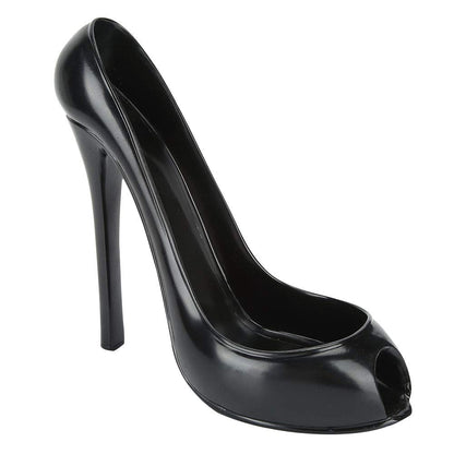 HAOHIZE High Heel Wine Holder, Black High Heel Shaped Wine Bottle Holder Shoe Shape Wine Rack Wine Bottle Holder Display Stand for Wedding Party Home Decor