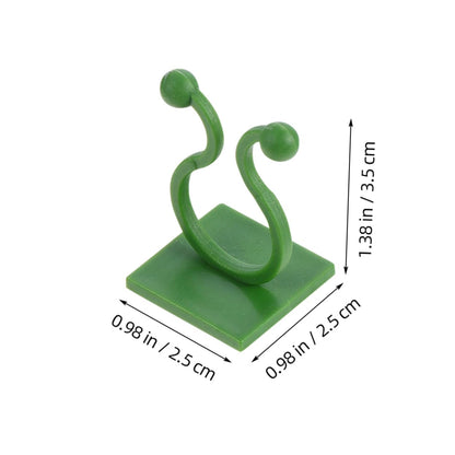 MERRYHAPY 120pcs Plant Wall Sticky Hooks for Climbing Plants Self-Adhesive Vine Clips Easy Installation Fixators for Home Decor