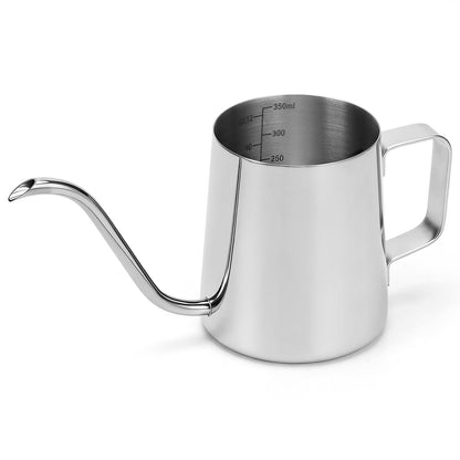 350ml Small Watering Can for Indoor Plants, 12oz Mini Plant Watering Pot with Long Spout and Handle, Silver Tiny Stainless Steel Watering-Can for Outdoor Indoor Plants Flower Garden