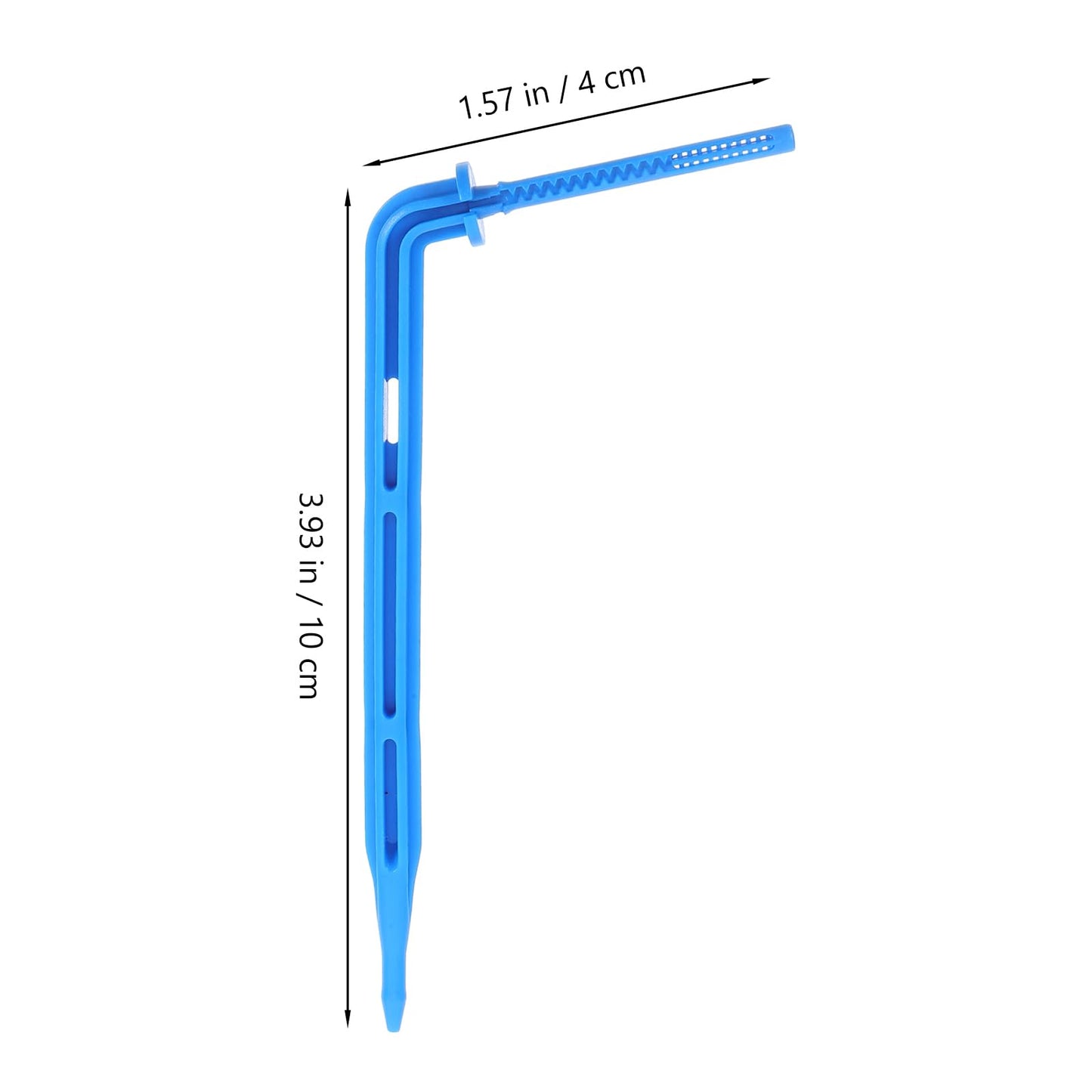 GANAZONO Drip Emitters Emitters Drip Emitter Stakes 100PCS Angled Plastic Irrigation Support Stakes Drip Tubing Hold Stakes for Gardening Patio Lawn Vegetable Fruit