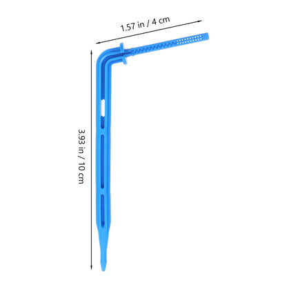 GANAZONO Drip Emitters Emitters Drip Emitter Stakes 100PCS Angled Plastic Irrigation Support Stakes Drip Tubing Hold Stakes for Gardening Patio Lawn Vegetable Fruit